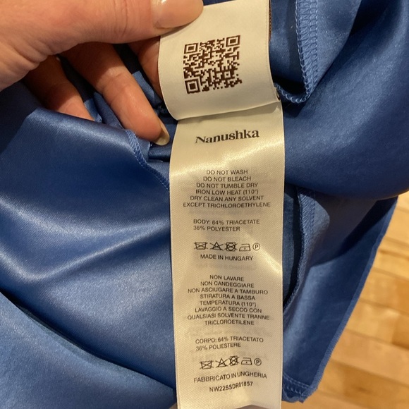 NANUSHKA slip dress glossy satin - Picture 6 of 8